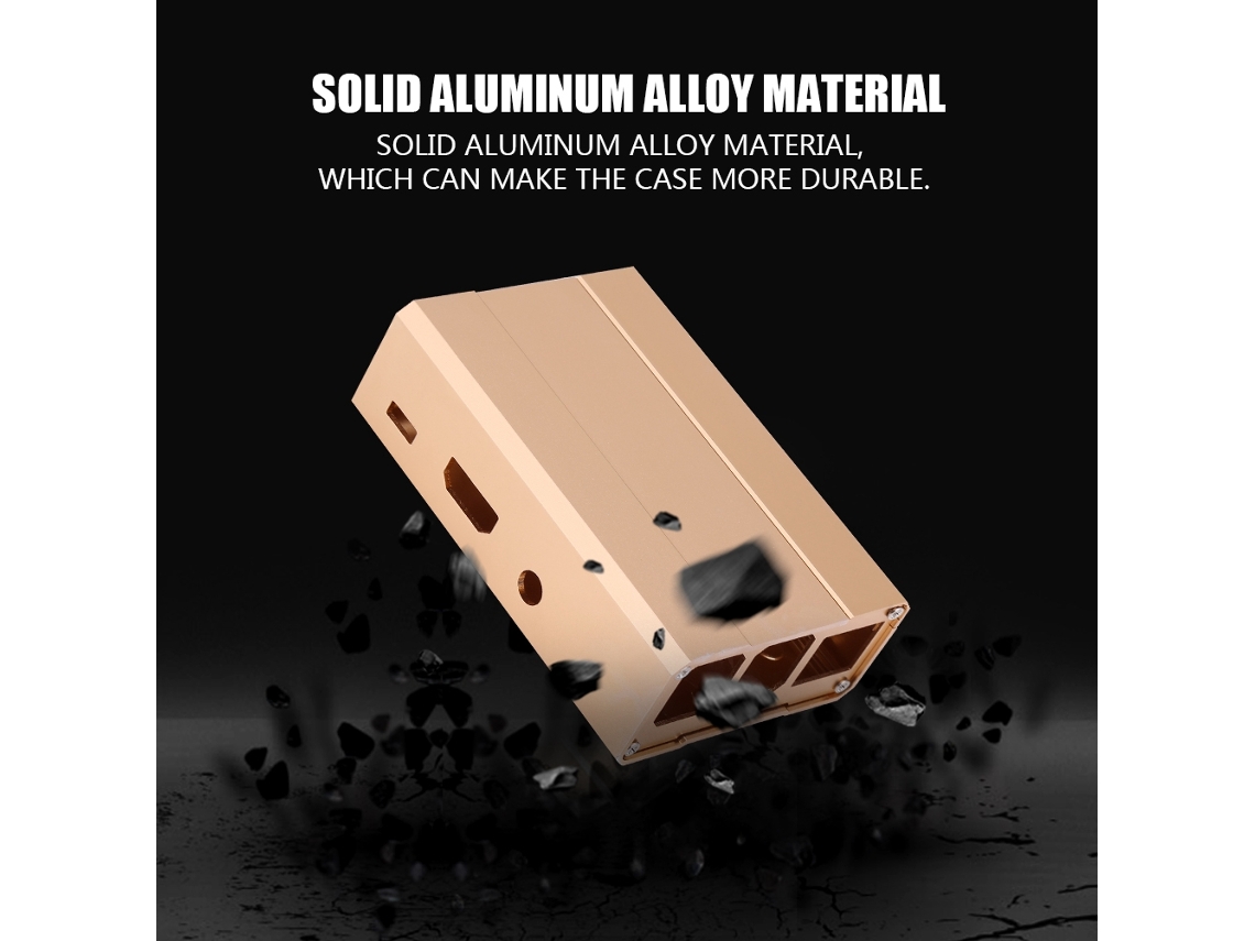 Capa Metal LAXISCREED Raspberry Pi 2 B Dourado