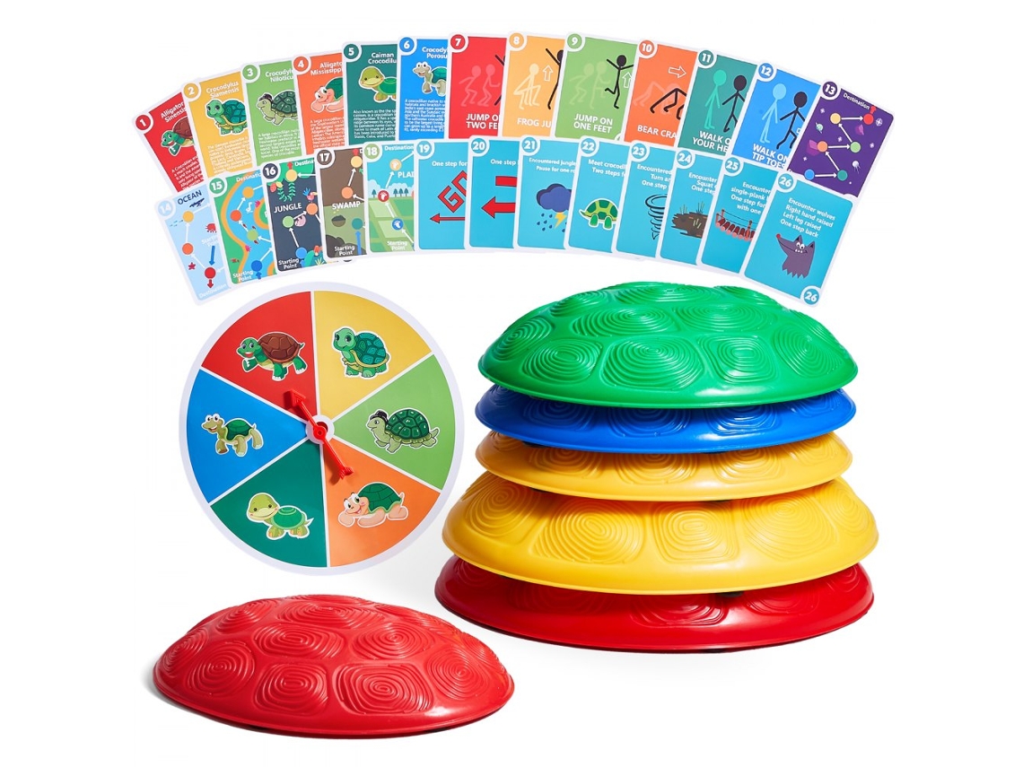 Conjunto De Pedras De Equilíbrio E Cartões Educativos Para Desenvolvimento Infantil Tekmaquinas
