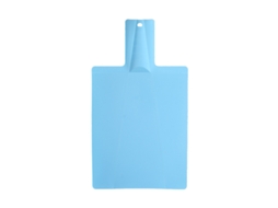 Tabua De Corte Dobravel Com Alça - Azul Céu, Silicone Alimentício, Leve E Portátil, Para Cozinha