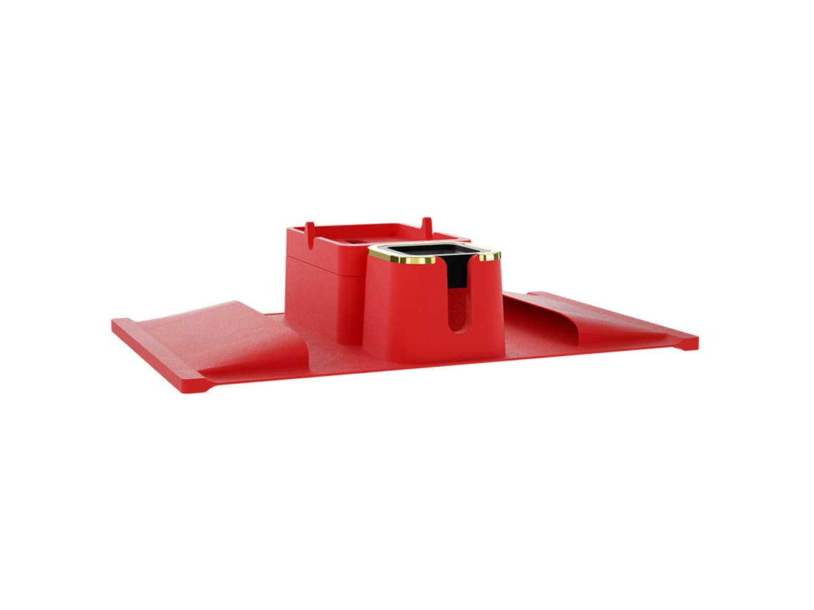 Bandeja Para Sofá Com Porta-copos E Bolsos Laterais 50.2x32x11.3cm - Vermelho - Eifson
