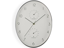 Relógio de Parede VERSA Oval Prata