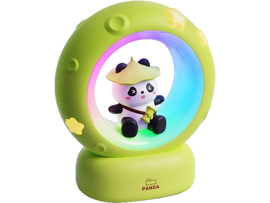 Abajur De Cabeceira Panda Lua Fofo