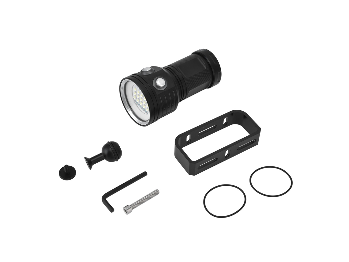 Lanterna Subaquática 27 Leds IPX8 Impermeável 100m Luz de Preenchimento S/MARCA