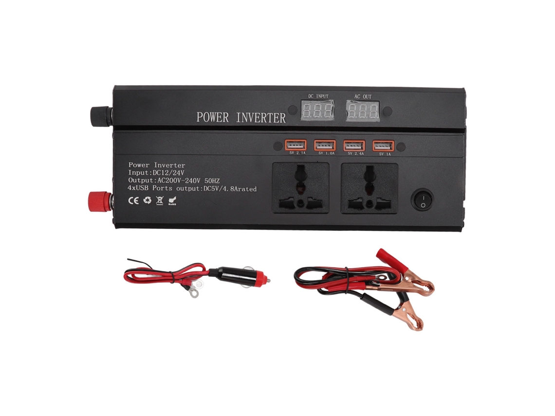 Inversor Laxiscreed De 1200w Ce E Fcc Para Uso Veicular E Doméstico
