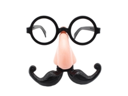 Primerox óculos de Palhaço Engraçado com Nariz e Barba Props de Disfarce Halloween