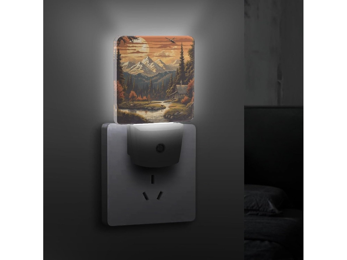 Luminária Noturna Led Externa, Ideal Uso Ao Ar Livre, Com Sensor Crepuscular, Luzes Noturnas Decorativas E