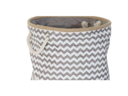Cabaz Dkd Home Decor Poliéster Jute Zig-Zag Boho 38 X 38 X 45 Cm