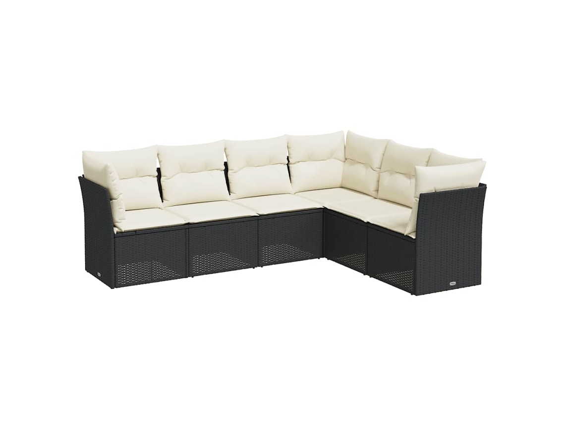 Garden Sofa Set, Garden Sofa Sets Vidaxl Preto Rattan / Vime (n/a)