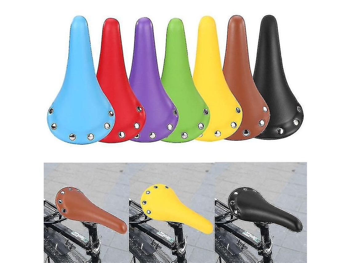 Lurelia Tala Para Dedo Assento De Couro Macio 3d Capa De Selim De Bicicleta Azul