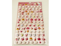 Autocolantes 3d Strawberry Hello Kitty
