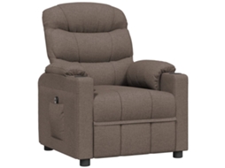 Electric Recliner Chair, Electric Recliner Chairs Vidaxl Cinzento-acastanhado Tecido