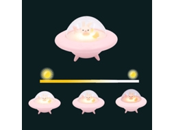 Luz de Noite Nova Line coelhinho bebê, portátil, rosa, 1-4 anos