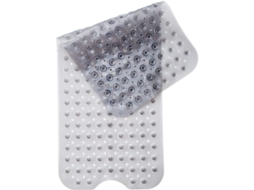 Tapete de banheiro antiderrapante em PVC com 200 ventosas extralongas, 100x40 cm.