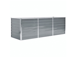 Raised Bed, Raised Beds Vidaxl Cinzeto Aço (240 X 80 X 77 Cm)