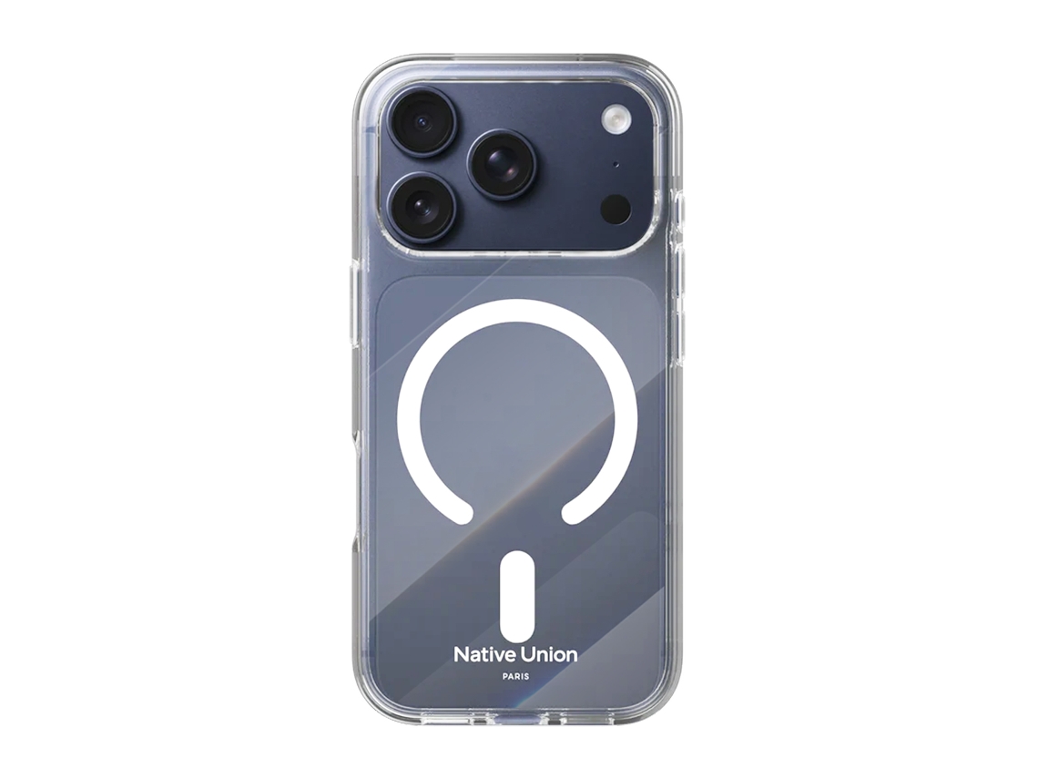 Native Union Capa Para Iphone 17 Pro Compatível Com Magsafe Modelo Reclear Transparente