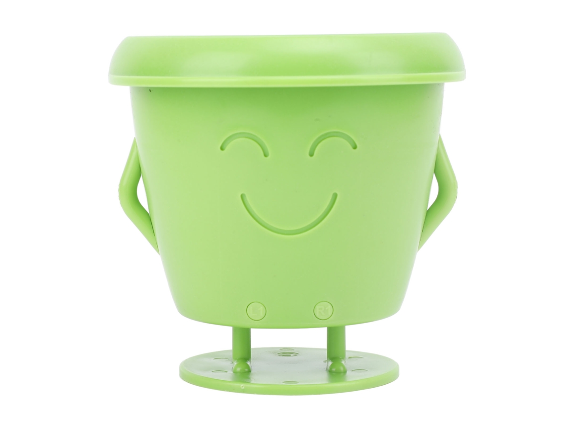 Vaso de Suculentas em Pé de Plástico com Cara Fofa Primerox