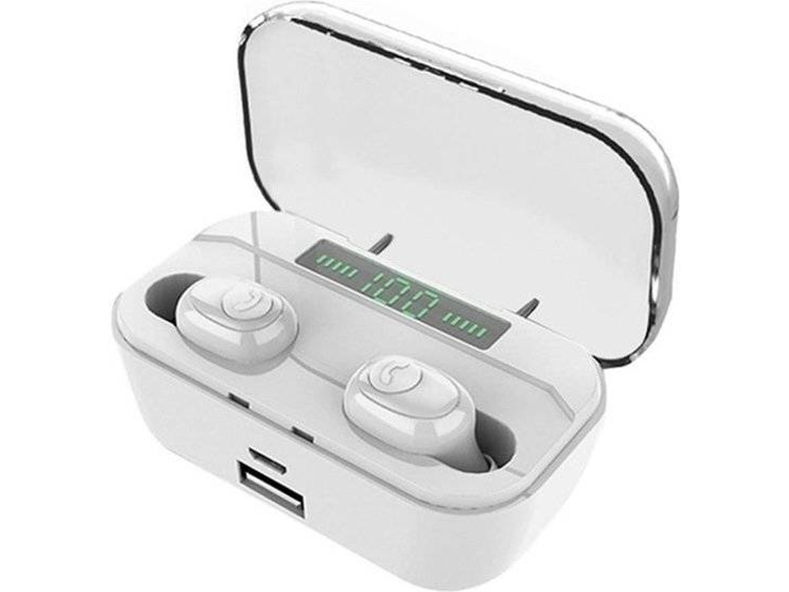Auriculares Bluetooth True Wireless ENZONS  Sem Fio À Prova D'Água Sem Fio com Visor Digital Lcd / Graves Profundos com Cancelamento de Ruído