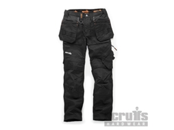 SCRUFFS T55264 Pantalón para Mujer de Bolsillos Con Funda Trade Flex Color Negro