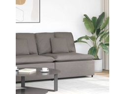 Vidaxl Módulo Central Para Sofá Modular Com Almofadas, Cor Taupe, 100 Cm