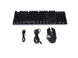 Teclado E Mouse Sem Fio 2.4g Rgb 104 Teclas Carregável Design Ergonômico Para Escritório E Jogos