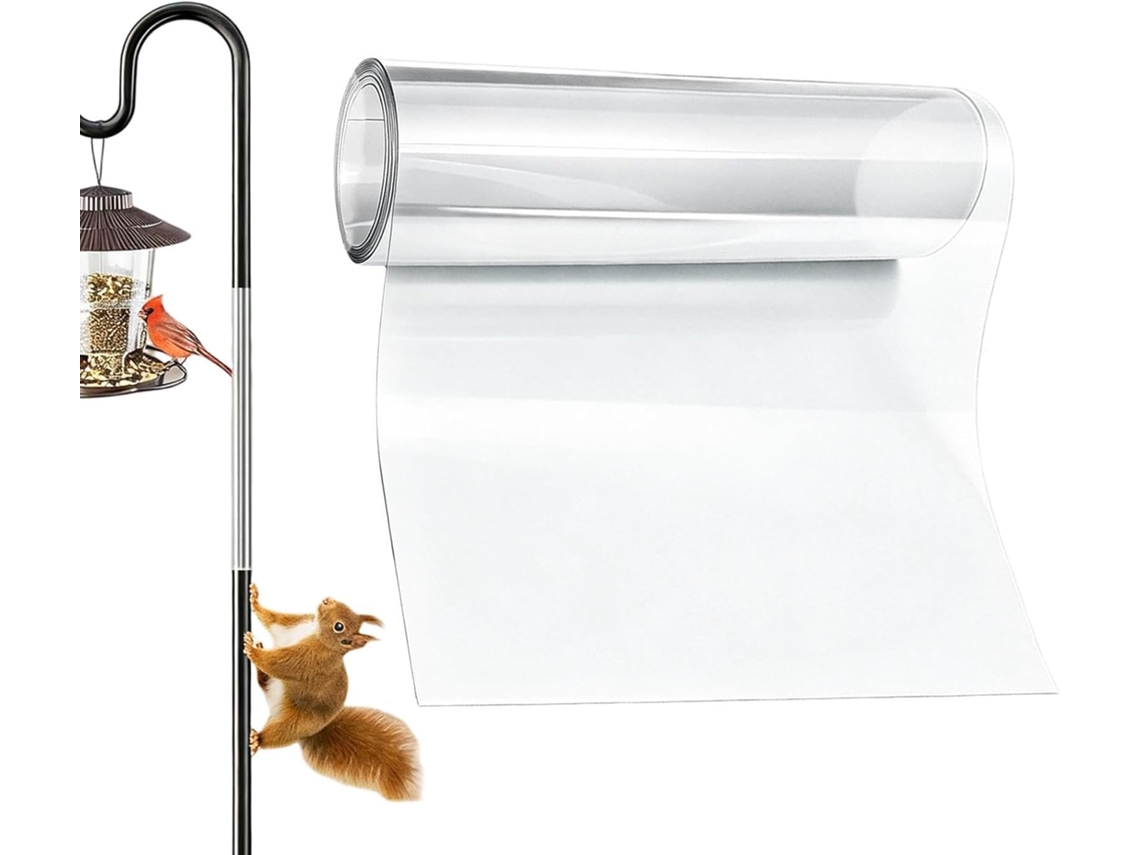 Proteção Contra Esquilos para Pássaros, Robusta, Transparente e Impermeável, Barreira Protetora Contra Esquilos para CHABERLU