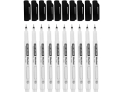 Marcadores Para Quadro Branco Hemoton, Preto E Branco, 10 Unidades