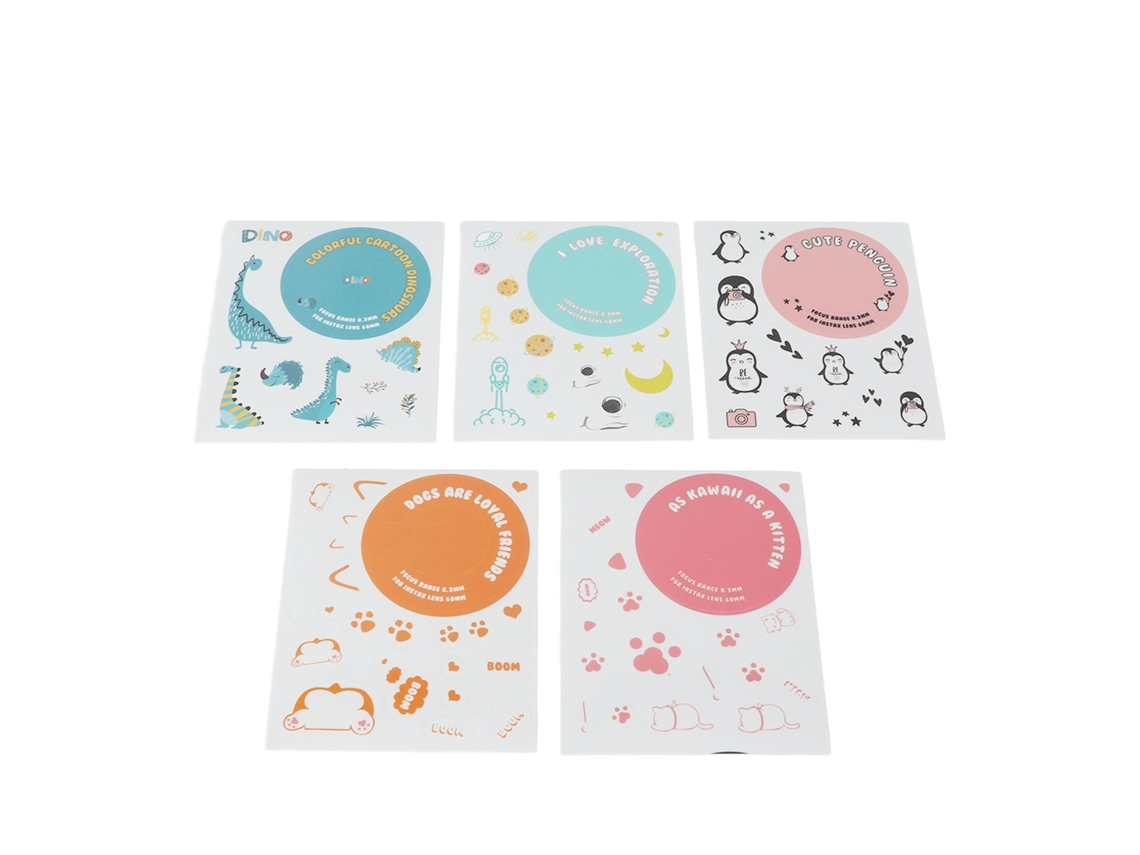 2026 stickers Coloridos para Fuji Instax Mini 11, Pegatinas Diy para Câmera Instantânea