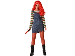 Disfarce Boneca Halloween Multicolor Com Vestido Mulher Adulto M ATOSA