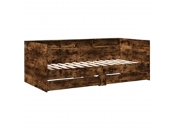 Daybed, Daybeds Vidaxl Marrom Madeira Processada (90 X 190 Cm)
