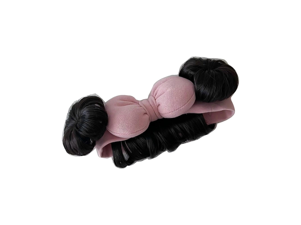 Peruca Infantil Com Franja E Faixa De Cabelo, Coque Estiloso, Acessório De Cabelo Para Meninas, Ideal Para Recém-nascidas E Crianças Pequenas, Na