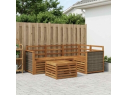Vidaxl Conjunto De Sofás Para Exterior 5 Unid. Natural Poliéster