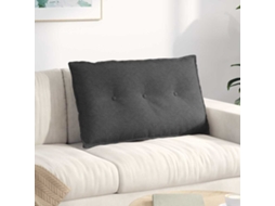 Vidaxl Travesseiro Para Costas Cinzento-escuro 80 X 50 Cm