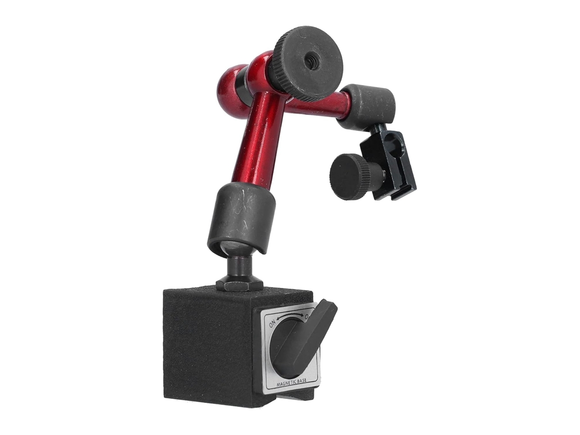 Base Magnética Ftvogue, Suporte Flexível Ajustável Com Botão De Aperto Para Usinagem E Medição Peças, Material Em Ferro