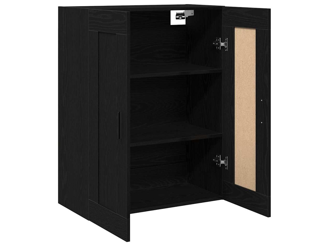 Vidaxl Estante De Parede Carvalho Preto 69,5 X 34 X 90 Cm