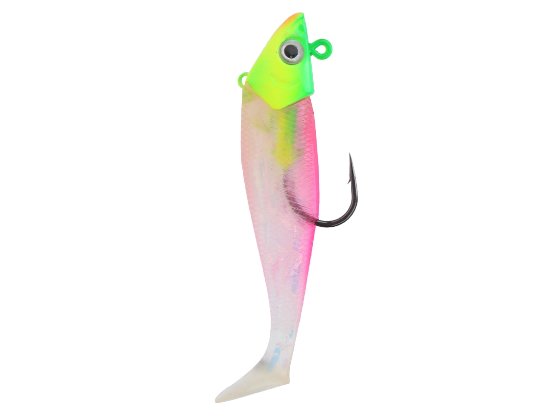 Jig Head Soft Bait Detachable Lure With Replaceable Body 3d Eyes Lead Fishing Bait