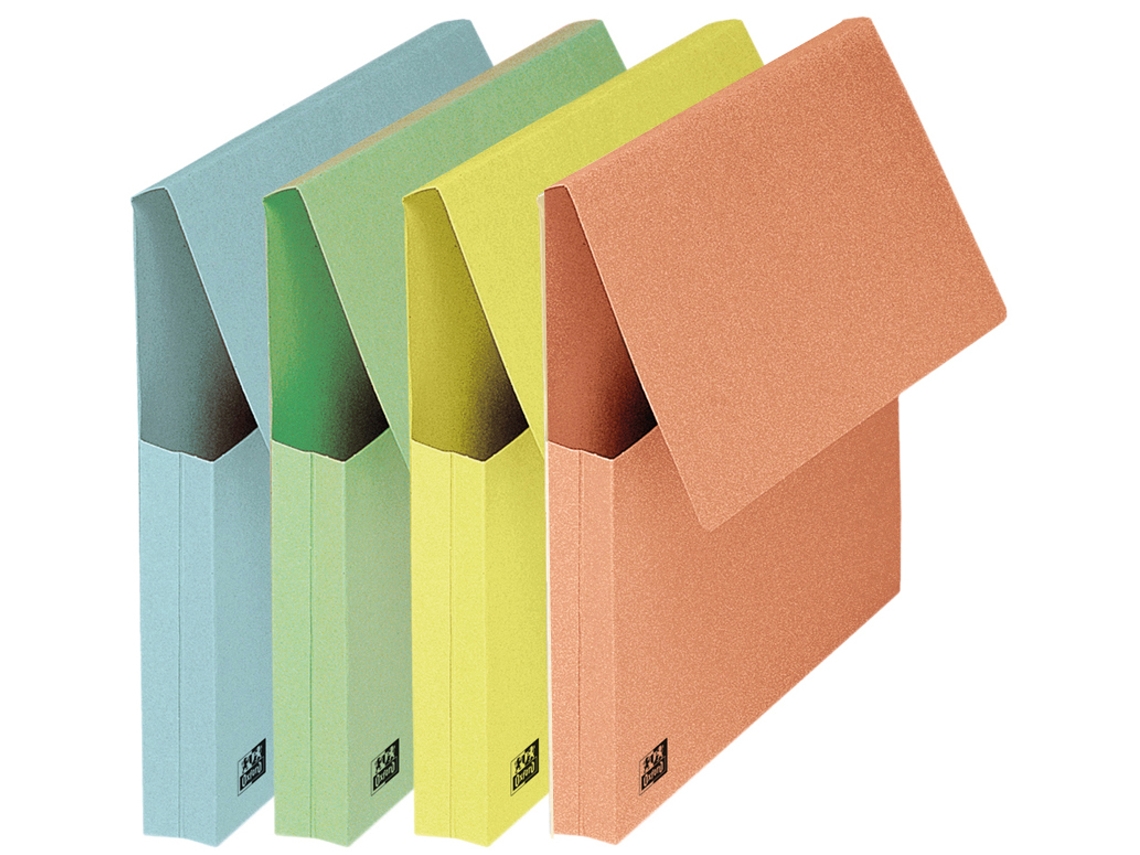 Bolsa para Documentos OXFORD Din A4 Papelão Cores Pastel