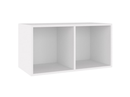 Lp Storage Box, Lp Storage Boxes Vidaxl Branco Madeira Processada (n/a)