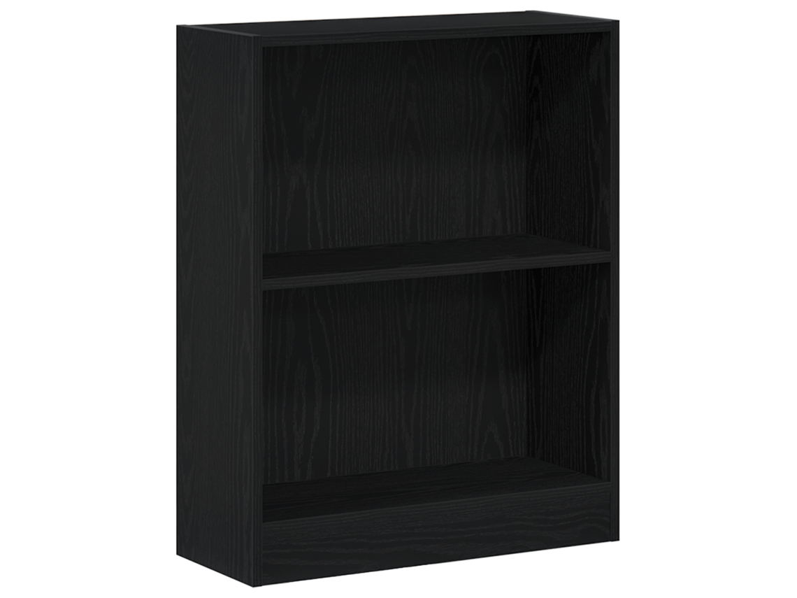 Conjunto 1 Armário Moderno Para Livros Vidaxl Preto Derivados De Madeira (60 X 24 X 76 Cm)