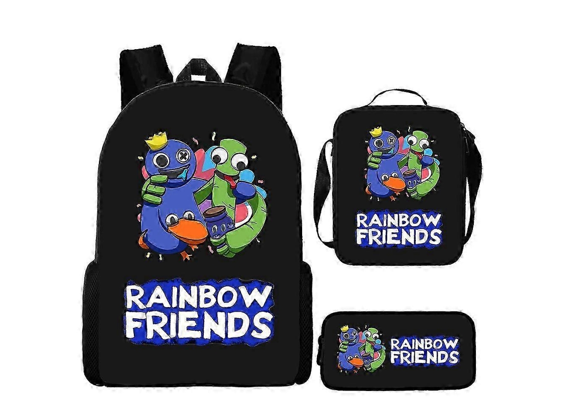 Mochila Rainbow Friends Para Alunos Do Ensino Fundamental E Médio, Mochila De Desenho Animado Para Crianças, 4 Nmaov Olysi Shop