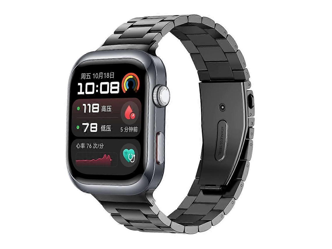 Pulseira De Aço Inoxidável Com Três Contas Para Huawei Watch D2