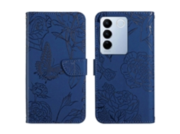Capa De Celular De Couro Com Estampa De Borboleta Ht03 Skin Feel