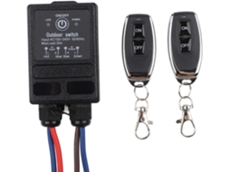 Interruptor De Controle Remoto Sem Fio 433mhz Para Uso Externo, Receptor De Relé 30a, À Prova D Água Ip65 Para Luzes