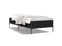 Bed Frame, Bed Frames Vidaxl Preto Madeira Processada (75 X 190 Cm)