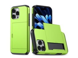 Capa Protetora À Prova De Choque Para Iphone 16 Pro - Compartimento Para Cartão