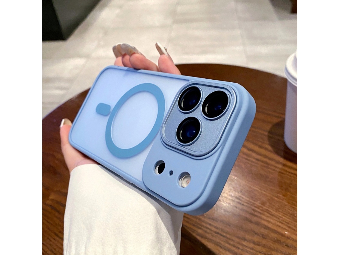 Capa Azul Compatível Com Iphone 18 Pro, Proteção Total Da Câmara E Estrutura Resistente A Quedas