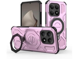 Capa Hexinyigjly Para Xiaomi 15t Pro com Suporte Magnético Rosa
