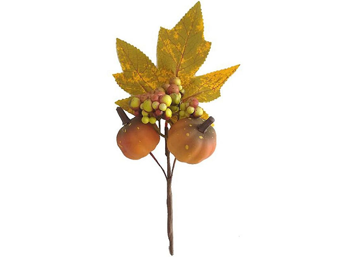 1 Unidade de Decoração de Ramo de Abóbora Artificial para Decorações de Halloween ALLINLESS