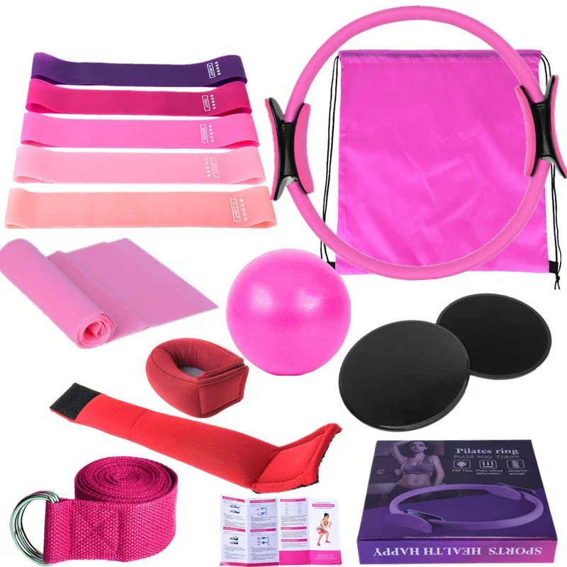 (pacote Com 16 Unidades, Rosa) Faixas De Resistência Para Saco De Areia, Ideais Para Ioga E Pilates.