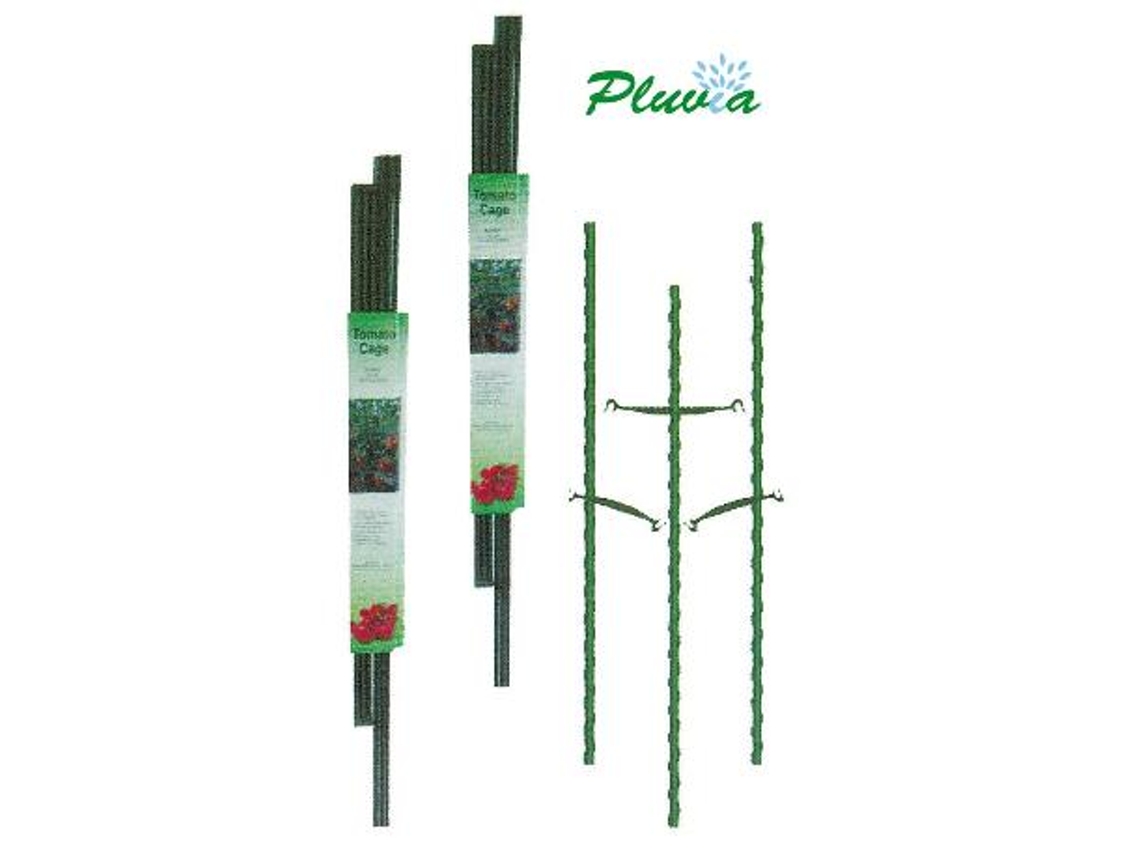 Pluvia tutor acero plastificado 16 mm x1,80 metros verde 140845