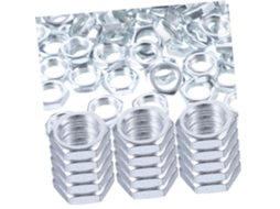 Conjunto De 150 Porcas Sextavadas Travamento Para Reparo Lâmpadas,